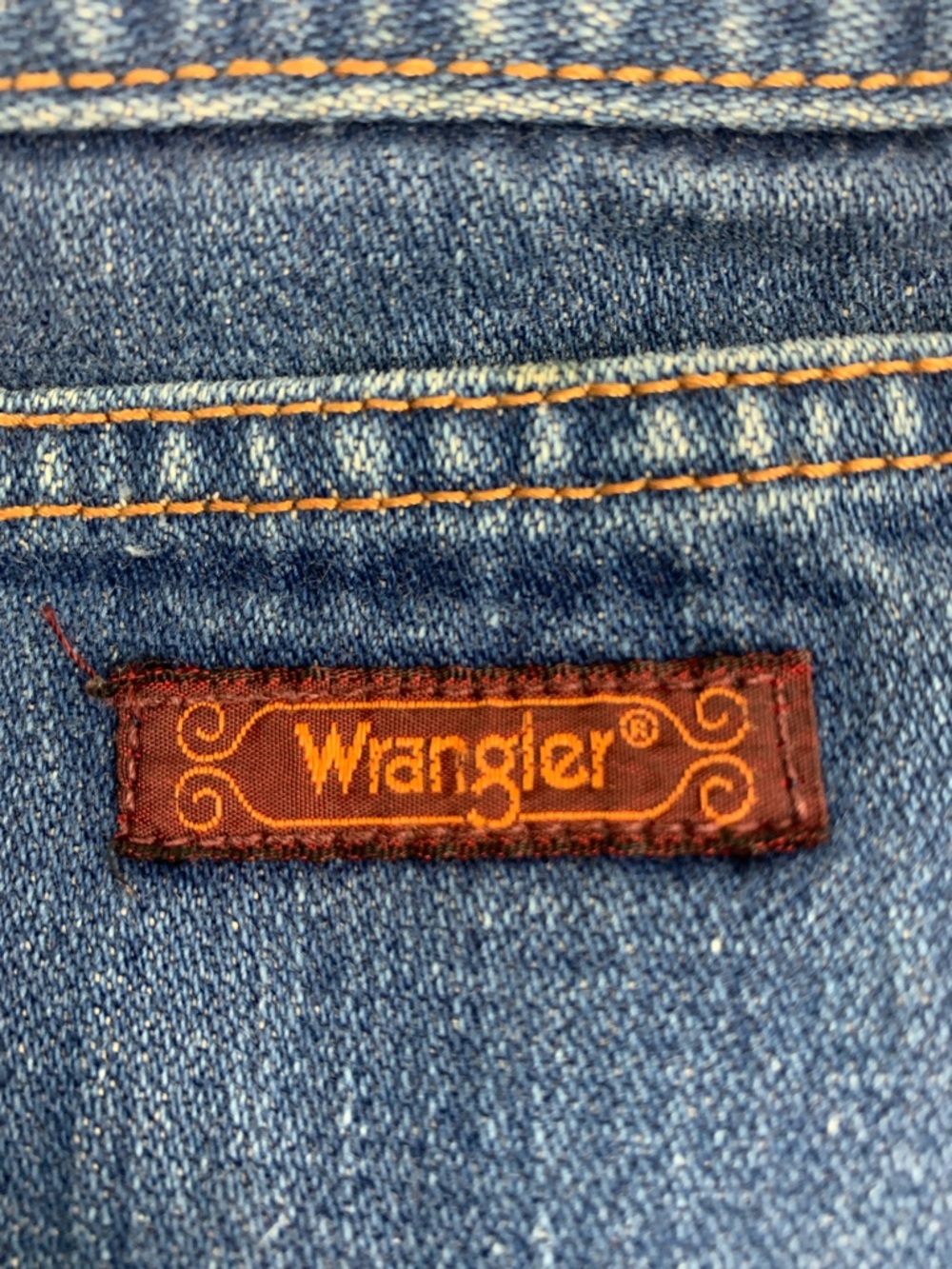 Vintage Wrangler Women's Dark Blue straight Jeans Size Vtg 9 junior tall Rare - Picture 3 of 16